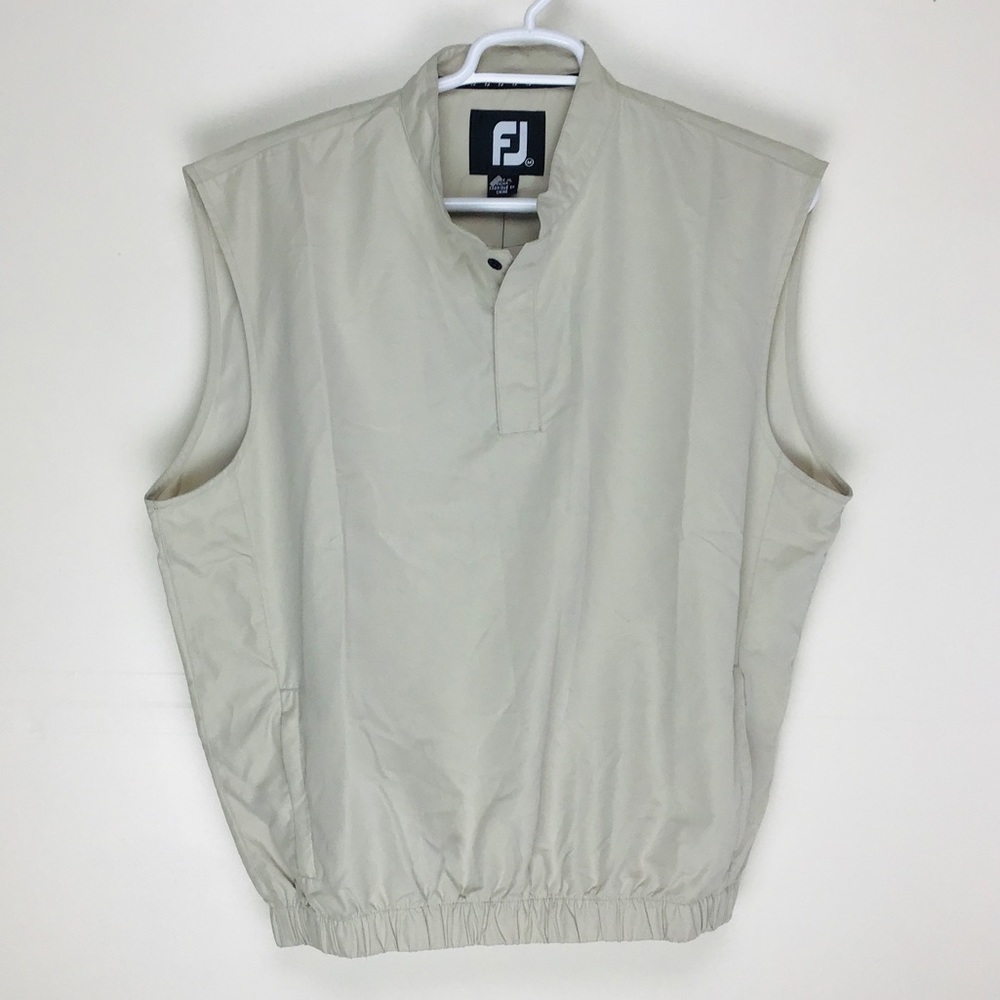 NWT - FJ FootJoy mens sleeveless quarter snap vest medium